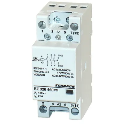 Contactor modular (2UH) 25A, 4ND, 24Vca&cc