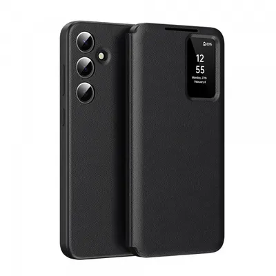 Husa pentru Samsung Galaxy S26 FE, Techsuit, SmartView, Neagra