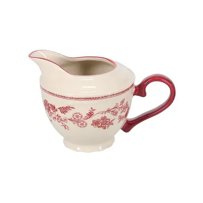 Latieră burgundy/fildeș din porțelan 180 ml Cyril – S|P Collection