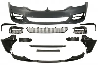 Bara (Fata, M PERFORMANCE, cu orificii lampa ceata, numar orificii senzori parcare: 6, grunduit) potrivit BMW 5 (G30, F90), 5 (G31) 02.17