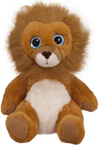 Jucărie de pluș Amek Toys - Leu așezat, 18 cm