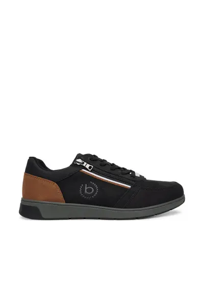Pantofi barbati - piele naturala - fermoar - negru