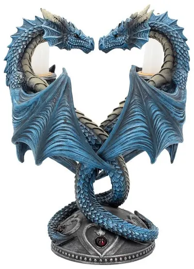 Sfeșnic Nemesis Now Art: Anne Stokes - Dragon Heart, 23 cm