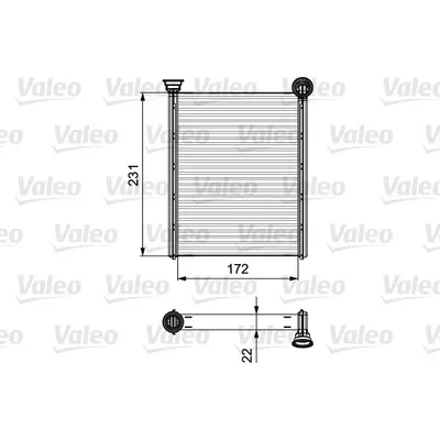 Schimbator caldura, incalzire habitaclu VALEO 811534