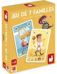 Joc de cărți pentru copii Janod - Happy Families, tema Târg