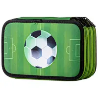 Penar neechipat, 3 fermoare, 19.5x13x7cm, Fotbal Pro, PE3044, Daco