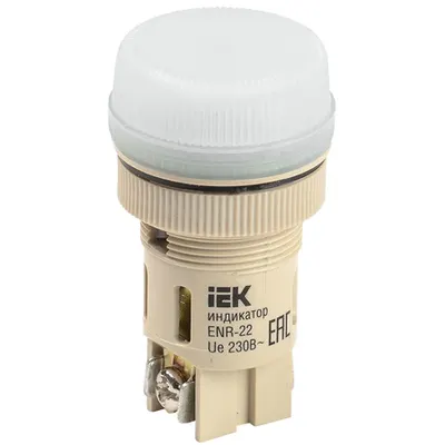 Lampa semnalizare ENR-22 cylinder d22mm Alb neon /240V cylinder
