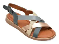 Sandale PASS COLLECTION bleumarin, KL60022, din piele naturala