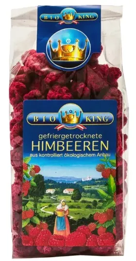 Zmeură bio, 40 g, Bio King