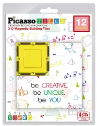 Constructor suplimentar Picasso Tiles - Pătrate, 12 piese