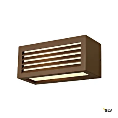 BOX-L E27 lampă de perete, pătrat, ruginiu, E27, max. 18W