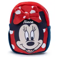 Ghiozdan personalizat de plus Minnie Mouse Rosu