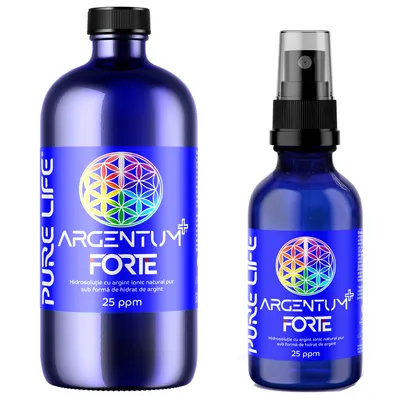 Pachet Argentum Forte (25ppm) 480ml+60ml
