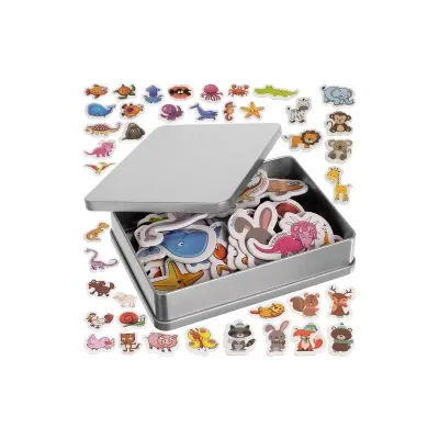 Set 40 magneti de frigider, diverse figurine sub forma de animale, multicolor