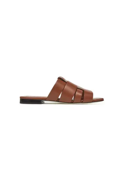 Slapi dama - SA28051C0MTC0230 - Piele naturala - Maro