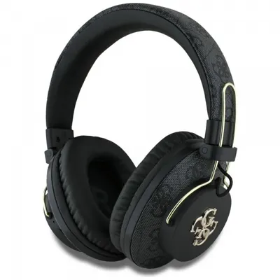 Handsfree Bluetooth Guess 4G Metal Logo, A2DP, Negru