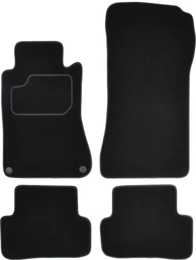 Covorase auto (set, velur, 4 bucati, culoare negru) MERCEDES C (W203) intre 2000-2007