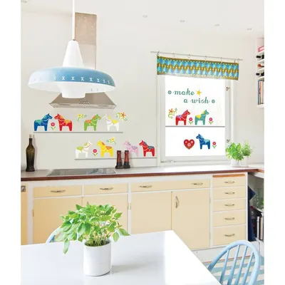 Autocolant Fanastick Small Colorfull Horses