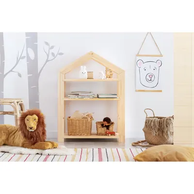 Raft din lemn de pin pentru copii Adeko Stela, 40 x 60 cm