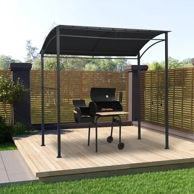 Gossi pavilion de gratar, antracit, 215 x 150 x 220 cm, otel