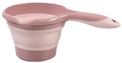 Vas de clătire pliabil BabyJem - roz, 1,1 L