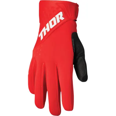 Manusi atv cross Thor Spectrum pentru vreme rece, culoare rosu negru, marime XS