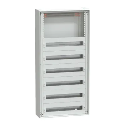 Carcasa montata pe perete, PrismaSeT G Pack 250, L 600mm, H 1230mm (6R si sosire), IP30, cu placi frontale, pentru dispozitive modulare