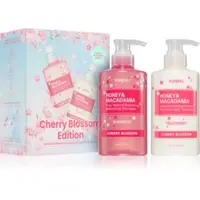 KUNDAL Honey & Macadamia Cherry Blossom Edition set cadou pentru păr