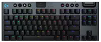 Tastatură mecanică Logitech - G915 X Lightspeed TKL Low-Profile, fără fir , Clicky, RGB, negru
