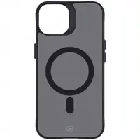 Husa MagSafe pentru Apple iPhone 15, 3MK, Smoke MagCase, Neagra