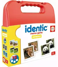 Joc de memorie pentru copii Educa - Identic, Animale, 72 de carduri
