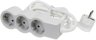 Splitter Legrand - 694549, 3x shuko, cablu de 1,5 m, alb