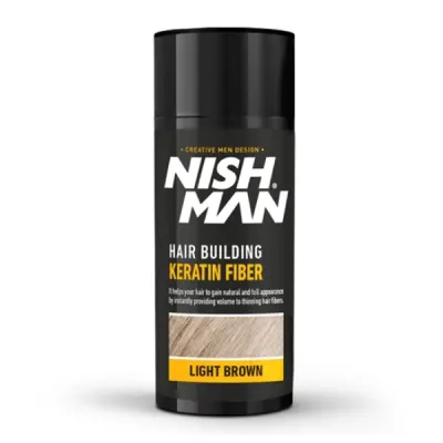 Pudra fiber pentru parul rar - NISH MAN - Saten deschis