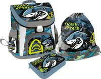 Set școlar Lizzy Card Shark Attack - Rucsac, penar și geantă sport