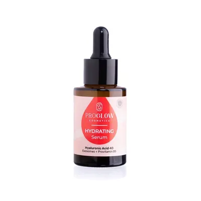 Ser hidratant, HYDRATING Serum cu 4 tipuri de Acid Hialuronic si Exozomi, 30ml, ProGlow