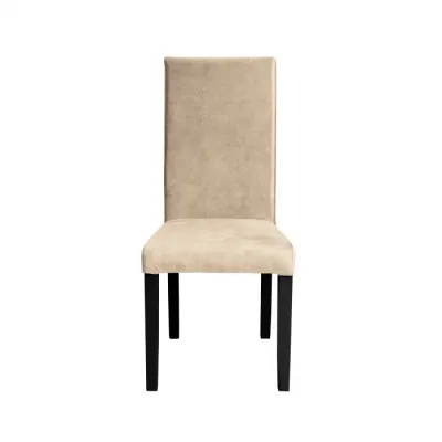 Scaun living TEO, picioare lemn wenge, stofa z bej, 46x60x98 cm