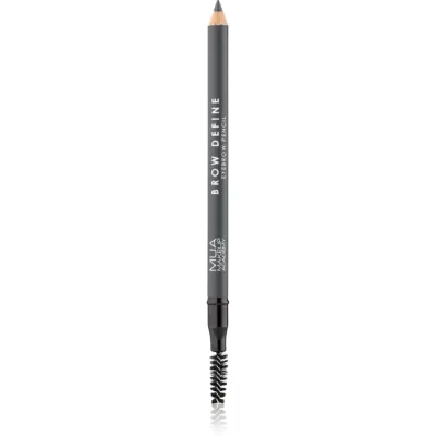 MUA Makeup Academy Brow Define creion de sprancene de lunga durata cu pensula culoare Grey 1,2 g