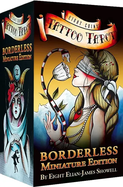 Eight Coins' Tattoo Tarot Borderless Miniature Edition (78 Cards and Booklet)