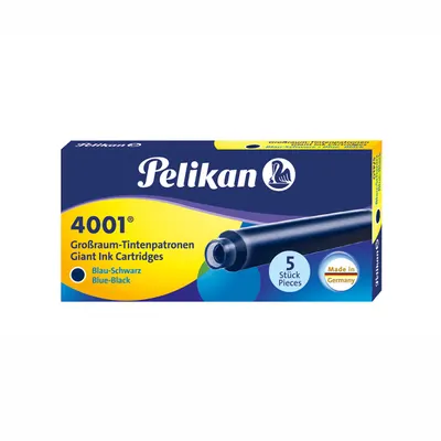 Patroane cerneala mari, 5buc/cut, Pelikan, albastru inchis