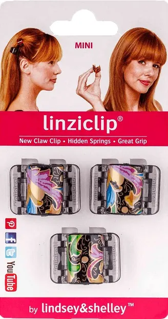 LinziClip Mini Agrafă de păr, vara indiană, 3 buc