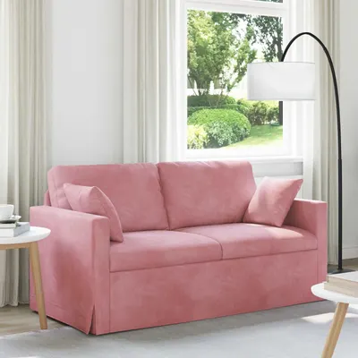 vidaXL Canapea Roz 158 x 78 x 80 cm Catifea