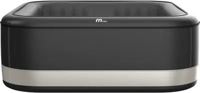 Jacuzzi gonflabil MSpa - Portland, pătrată, 6 locuri, 930 l, negru