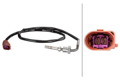 Senzor temperatura evacuare (inainte de DPF) potrivit AUDI A3, TT; SEAT ALTEA, ALTEA XL, LEON; SKODA OCTAVIA II, SUPERB II, YETI; VW BEETLE, EOS, GOLF PLUS V, GOLF V, GOLF VI 1.6D 2.0D 05.03