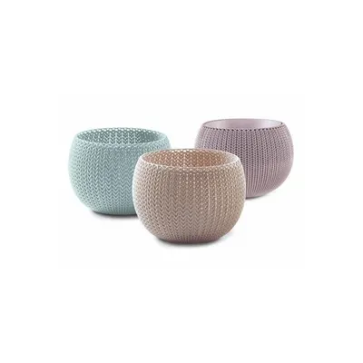 Ghivece 3 buc. din plastic ø 15 cm Cozy – Keter