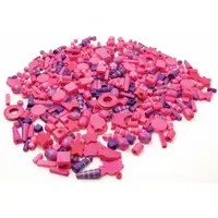 Margele lemn 250 gr Roz si Mov