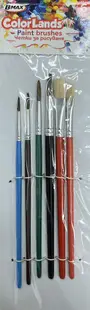 Set de pensule de pictură B-Max Color Lands - 6 piese