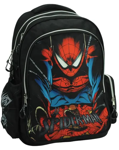 Ghiozdan școlar Gim Spider-Man - City Web, cu 2 compartimente