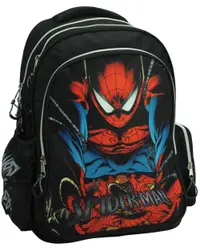 Ghiozdan școlar Gim Spider-Man - City Web, cu 2 compartimente