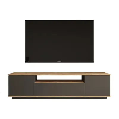 Comoda TV FR7-AA, pin atlantic + antracit, 180x44,5x44,6 cm