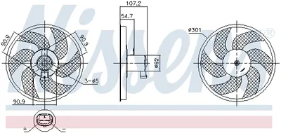 Ventilator Radiator Potrivit Dacia Dokker, Dokker Minivan, Duster, Duster Suv, Lodgy, Logan Ii, Logan Mcv Ii, Sandero Ii; Renault Captur I, Clio Iv, Clio Iv Hatchback, Clio Iv Kombi 0.9-1.6lpg 02.08